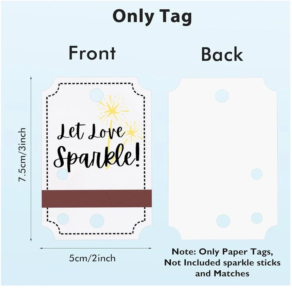 Let Love Sparkle Paper Tags - 80 pcs